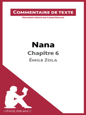 cover image of Nana de Zola--Chapitre 6